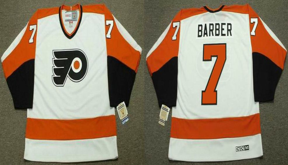 2019 Men Philadelphia Flyers #7 Barber White CCM NHL jerseys->philadelphia flyers->NHL Jersey